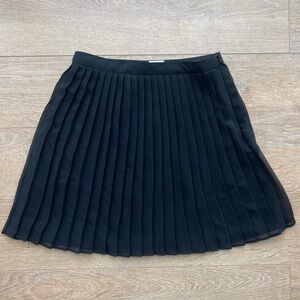 Ariztia Wilfred Pleated Chiffon Mini Skirt